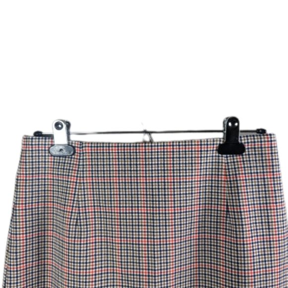 Boden Tartersall Plaid Check Pencil Skirt Brown Size 6P - Picture 3 of 9